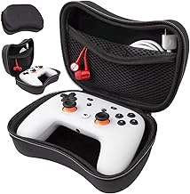 Orzly Case for Google Stadia Controller - Protective Case with Internal Storage Pocket for Charging Cable